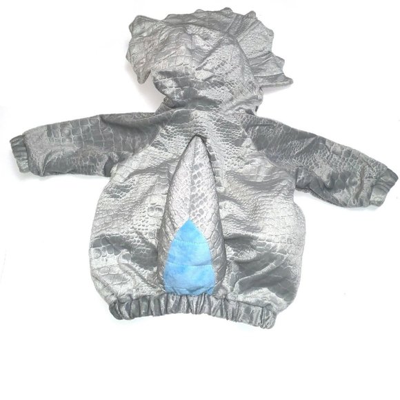 Baby HYDE and EEK! Triceratops Dinosaur Costume Hooded Size 0-6 Months - Picture 3 of 3